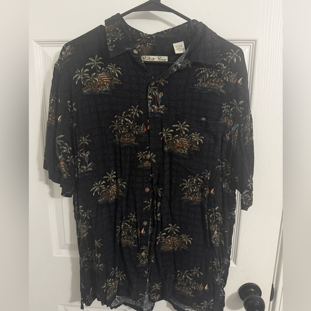 Batik Bay Black Floral Shirt